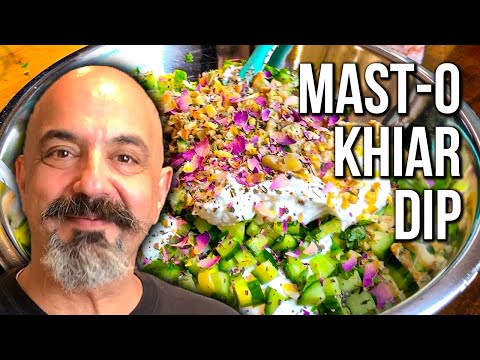 Persian Cucumber Yogurt Dip ماست و خیار (Mast-o Khiar)