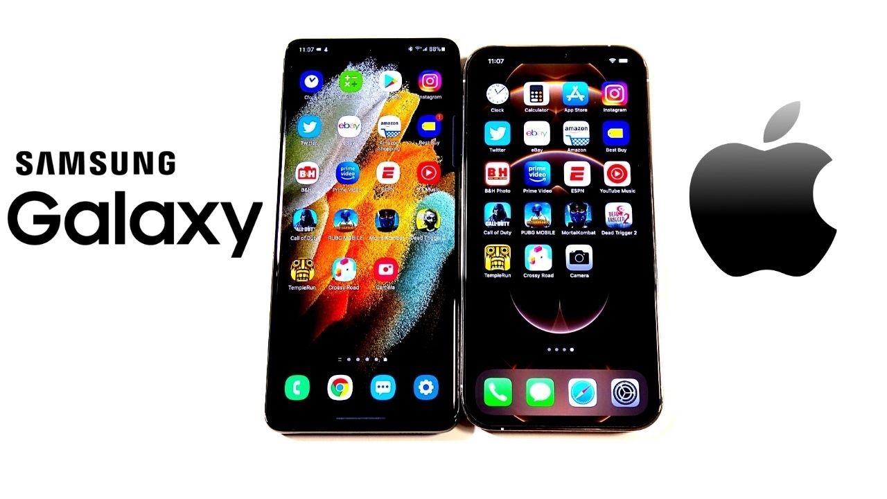 Galaxy S21 Ultra vs iPhone 12 Pro Max Speed!
