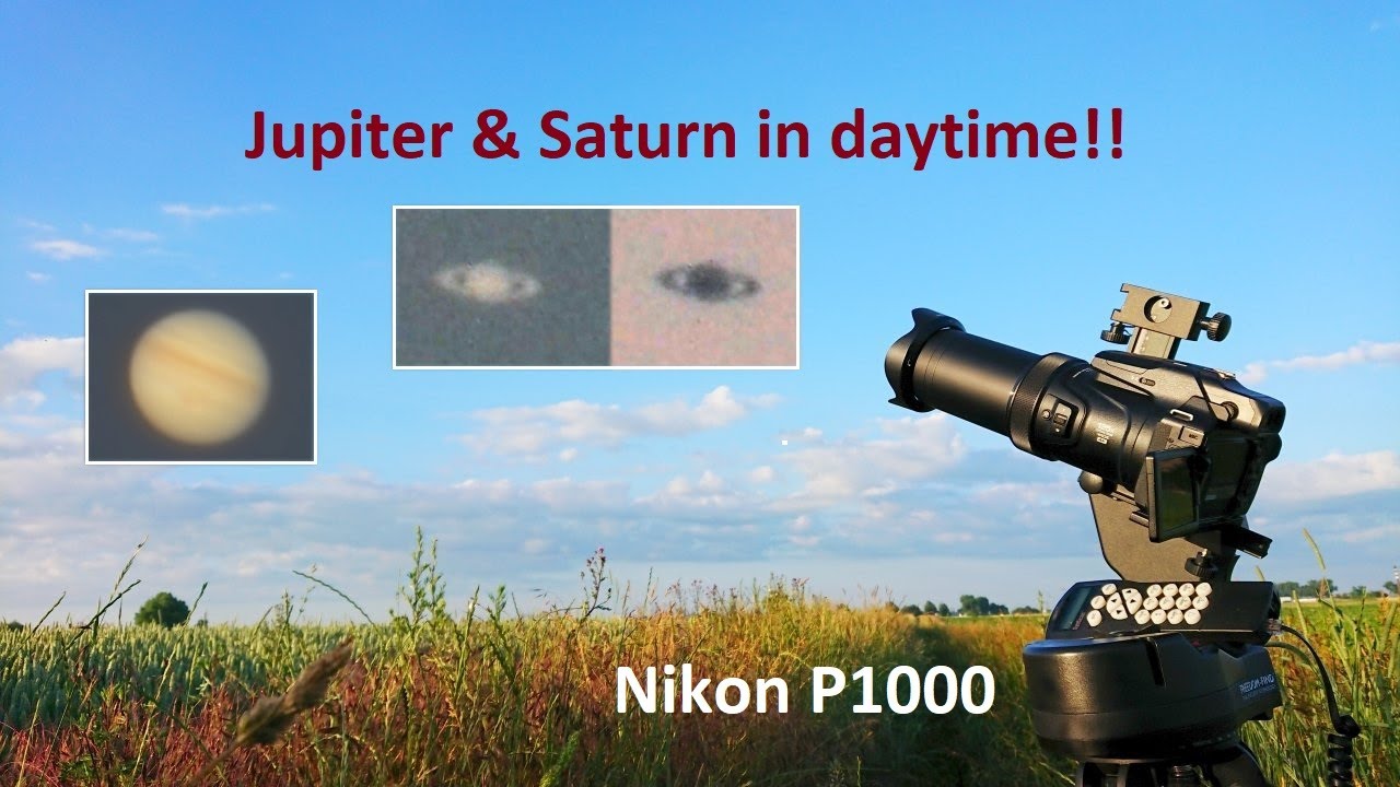 Zooming in on JUPITER and SATURN in daylight! Nikon P1000. Planets visible during the day!