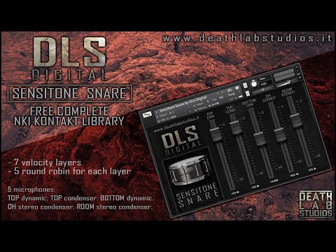 Sensitone Snare FREE Kontakt Library DLS Digital - [TRAILER]