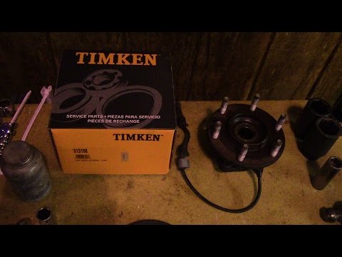 2002/2003 Trailblazer 4WD Front wheel bearing replacement (without air tools)