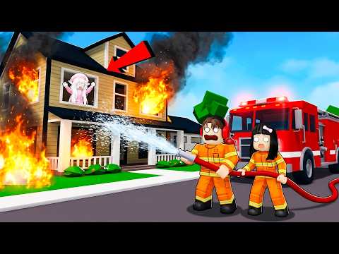Yuta Mio 24 Jam Jadi Pemadam Kebakaran Selamatkan Warga Dan Rumah Kebakaran | ROBLOX