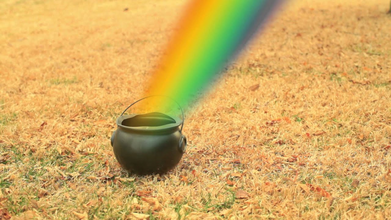 leprechaun gold pot of gold rainbow 412gYOC9