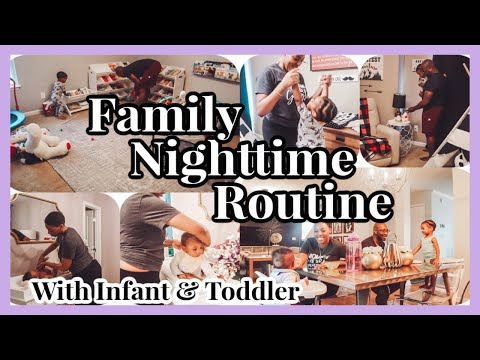 NIGHT TIME ROUTINE WITH 2 KIDS | INFANT AND TODDLER | RAVIN SIMONE