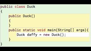 Java Objects 1: Calling a constructor