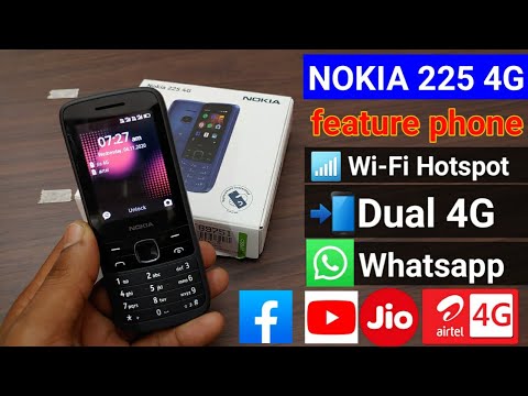 Nokia 225 4G Feature Phone 2025 Wifi Hotspot WhatsApp YouTube & Dual 4G Test