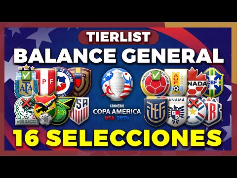 Ranking de las 16 Selecciones en Copa América 2024