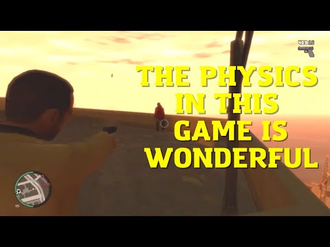 The physics in this game is wonderful  GTA 4 The Trilogy Definitive Edition