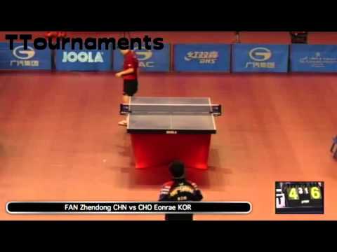 Fan Zhendong Vs Cho Eon Rae: Round 3: Qatar Open 2014