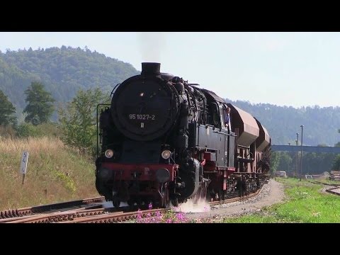 Teil 3: Harte Auspuffschläge beim Güterzug-Plandampf im Werratal