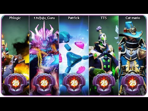 5x LVL 25 MASTER Tier Heroes in One Team - First Time in DOTA 2 History