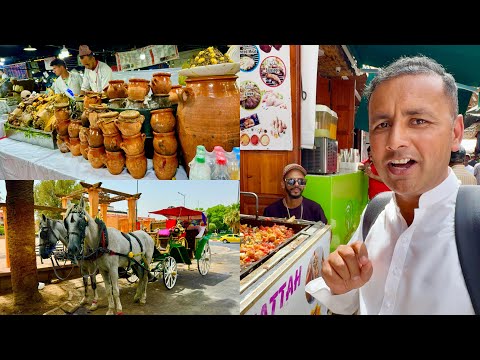 Crazy Night Market Tour in Marrakech | Rare Moroccan Street Food | Beaf Lamb | Morocco Street Food