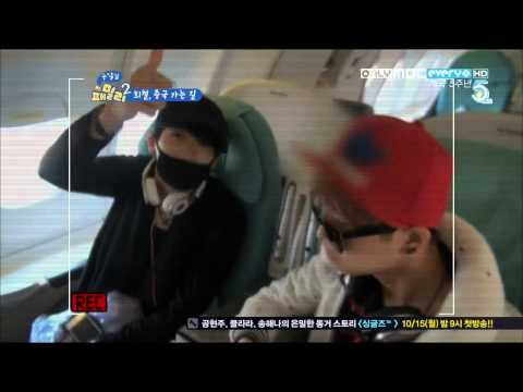 [ZE:A CUT] 121009 - Heecheol sharing his cookies - Reckless Family 2 ep.1