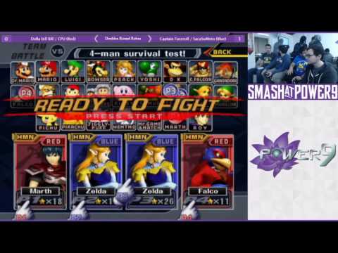 S@P9 #12 - Dolla bill Bill / CPU VS Captain Faceroll / SacaSuMoto SSBM Doubles Round Robin