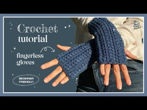 ✩ Crochet Fingerless Gloves Tutorial | sweetloopdreams ✩