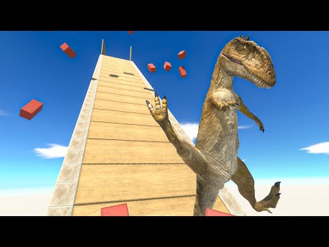 Falling on Ramp with TNT Trap - Animal Revolt Battle Simulator