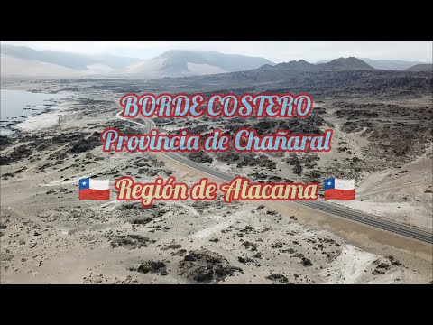 Filmación con Dron del borde costero Provincia de Chañaral, Región de Atacama, Chile.