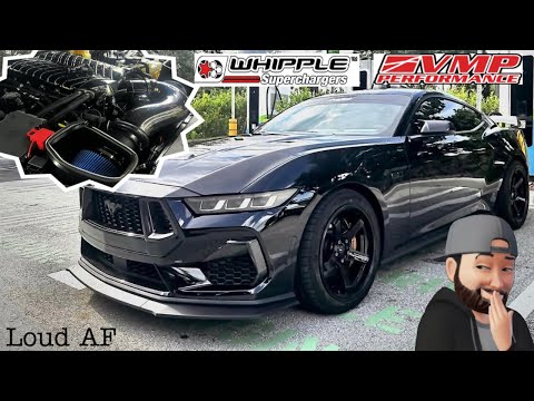 2024 s650 Mustang Whipple Competition Air Boxes & VMP Carbon Intake Tube - LOUD WHINE!