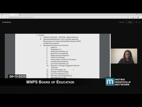 08/11/20 MNPS Board of Education