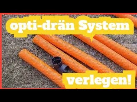 Entwässerung: Drainage erstellen mit opti-drän System