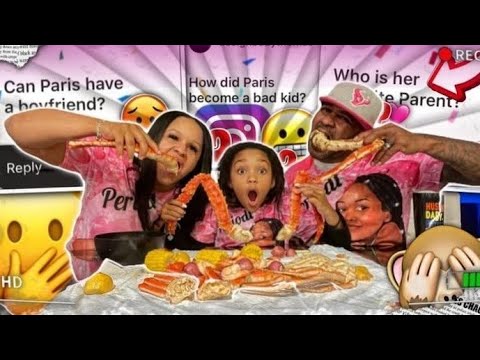 BAD KID PARISS Q&A MUKBANG WITH MOM AND DAD
