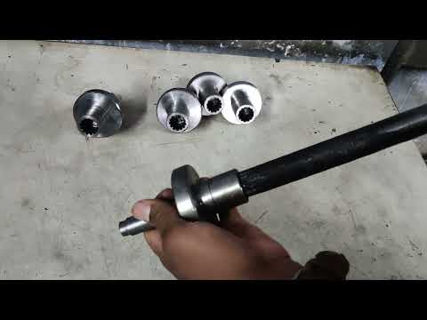 CNC Machine Hole Teeth Spine (Slitting and Slotting job work)