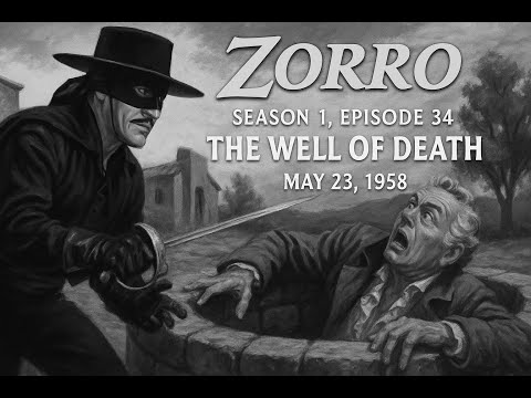 Zorro (1957)[4K]–S01E34: “The Well of Death” #GuyWilliams #DisneyZorro #ClassicTV #RetroTVShow