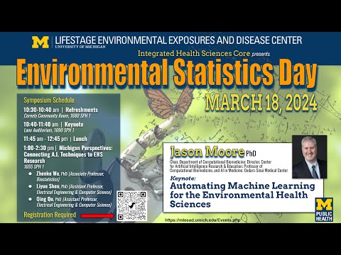 “Automating Machine Learning for the Environmental Health Sciences ” with Jason Moore, PhD