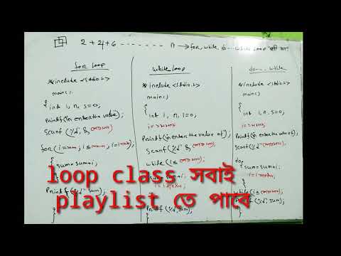 Hsc Ict Chapter 5 C Programming Loop For Loopwhile Loopdo While Loop
