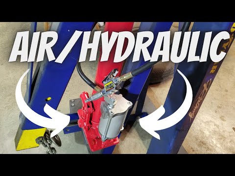 You Need THIS Tool in Your Shop, 8 Ton AIR/HYDRAULIC Ram for my Engine Hoist (it is AWESOME)