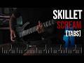 SKILLET Scream Guitar Cover With TABS