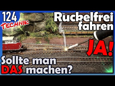 Ruckelfreies Fahren: Weichenzunge verlöten. So wird es gemacht. Modelleisenbahn Spur N 1:160 Z 1:220