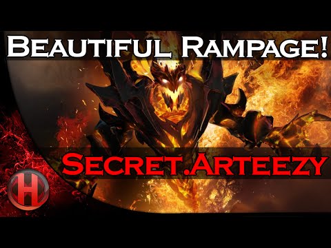 Beautiful Rampage by Secret.Arteezy vs. iG Dota 2