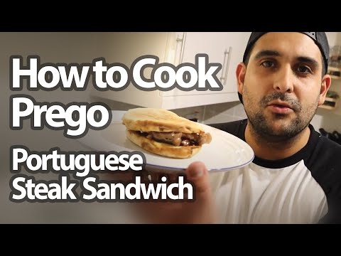 How to Cook Prego! Portuguese Steak Sandwich (BOLO DO CACO)