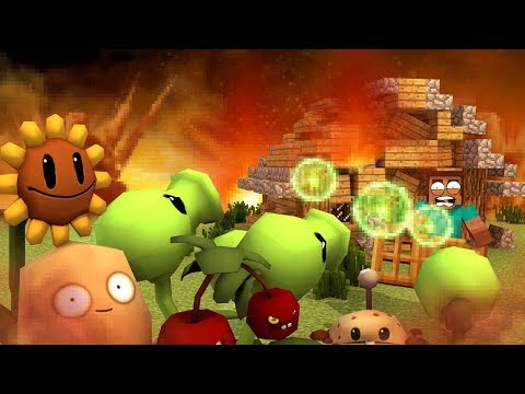 Minecraft | BASE VS EVIL PLANTS! - Base Challenge! (Plants Vs Zombies)
