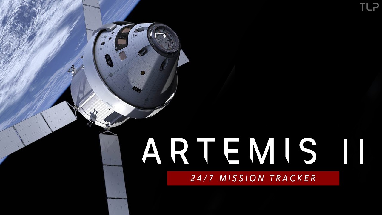 Live webcam view of Artemis II Orion Tracker Live