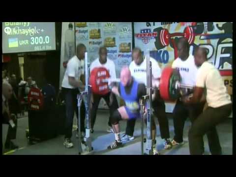 300kg Squat @93kg - Mikhaylo Bulanyy - IPF World Record 2014