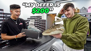 Trying To Sell $20,000 DESTROYED Nike Mags To Sneaker Stores...