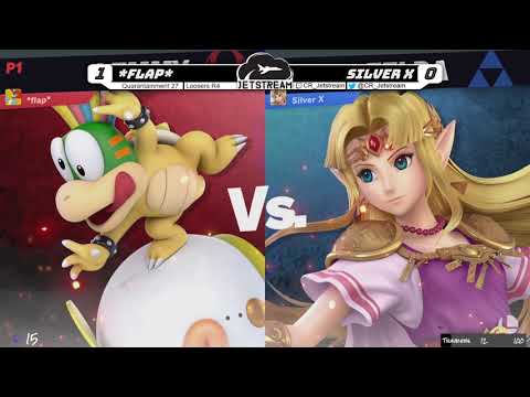 Quarantainment 27 Losers R4 - *flap* (Bowser Jr.) Vs. Silver X (Zelda) Smash Ultimate - SSBU