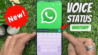 How to Share Voice Recording as WhatsApp Status | WhatsApp Voice Status Update 2023