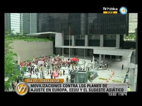 Visión Siete: 1° de mayo: Movilizaciones en todo el mundo