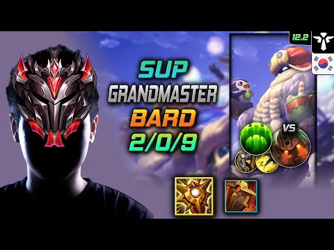 GrandMaster Bard Support vs Nautilus - 천상계 서폿 바드 솔라리 수호자 - LOL KR 12.2
