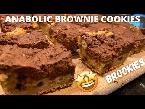 ANABOLIC BROOKIES | Brownie Chocolate Chip Cookies Recipe| High Protein Shredding Meal Plan
