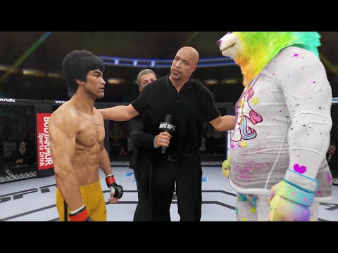 Bruce Lee vs. Dream Bear - EA Sports UFC 4 - Epic Fight 🔥🐲