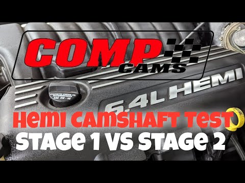 Comp Cams Hemi 6 4Ltr Stage 2 222/230 camshaft VS Stage 1 218/228 NSR