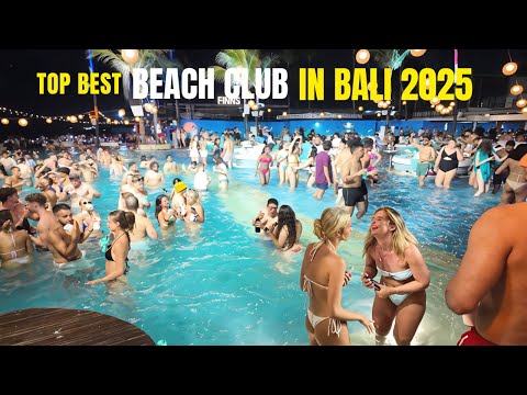 Bali, Indonesia Nightlife Tour 4K 🇮🇩 | Best Beach Clubs & Bars Walk