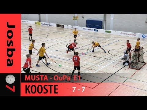 Kooste E1 sarjan pelistä Josba musta - OuPa, Outokumpu, 16.3. 2019