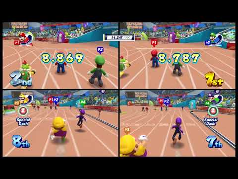 Mario & Sonic at the London 2012 Olympic Games Wario & Waluigi Loses to Mario & Luigi in 100m Sprint