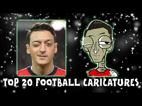 TOP 20 FOOTBALLER CARICATURES! Vote for your favourite! (Day 14 Football Advent Calendar)