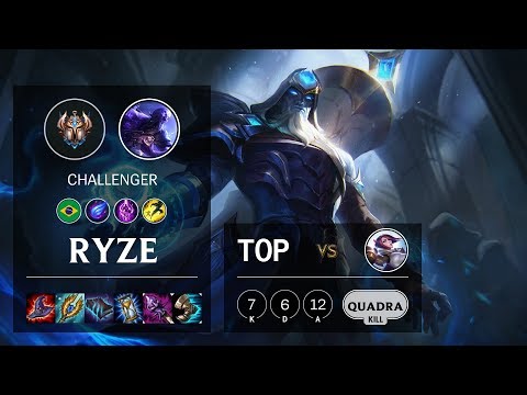 Ryze Top vs Fiora - BR Challenger Patch 10.5